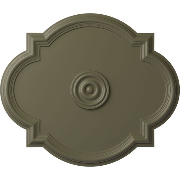 Ekena Millwork Waltz Ceiling Medallion (Fits Canopies up to 5 1/4"), 24"W x 20 1/2"H x 1 1/8"P, Spartan Stone CM24WASSF - main